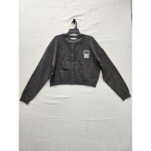 Grayson Threads NYC‎ Teddy Bear Cardigan Sweater Gray XXL New T004128002